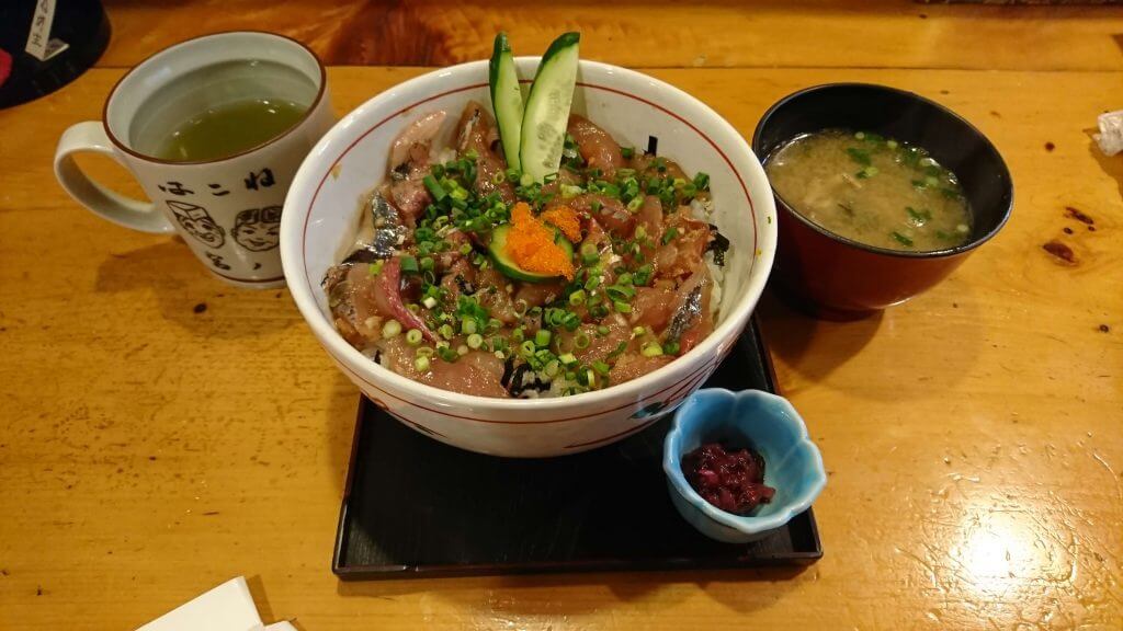 あじ丼大盛り