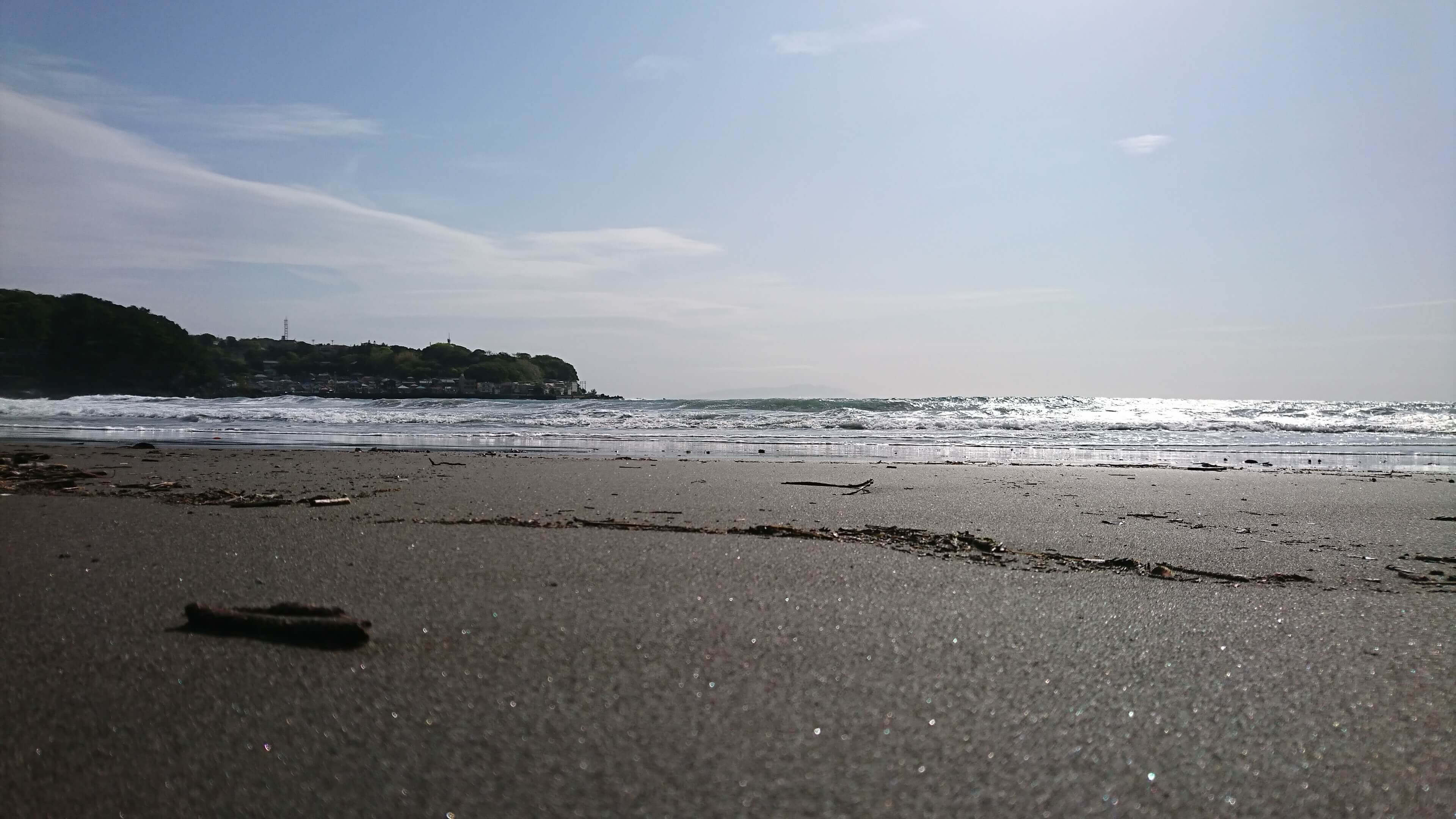 今井浜の浜辺